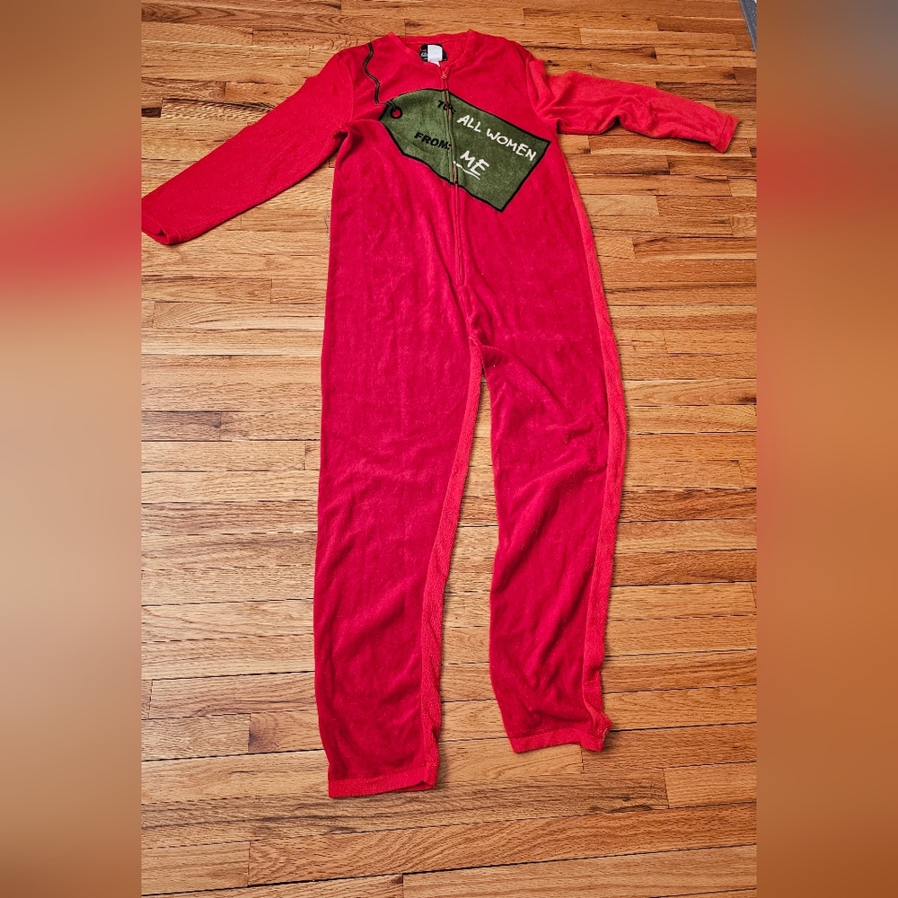 Mens onesie christmas pajamas size large